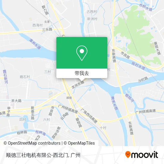 顺德三社电机有限公-西北门地图