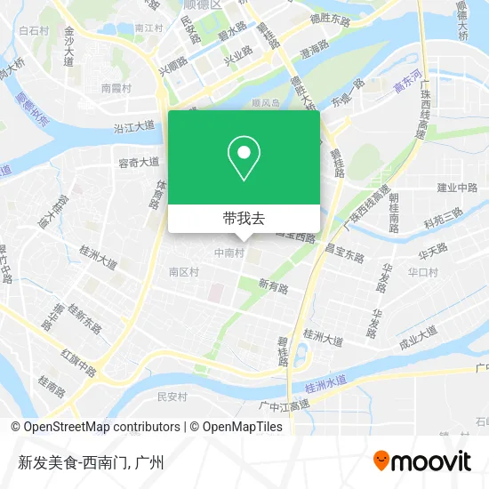 新发美食-西南门地图