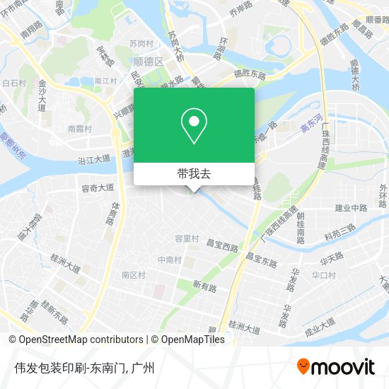 伟发包装印刷-东南门地图