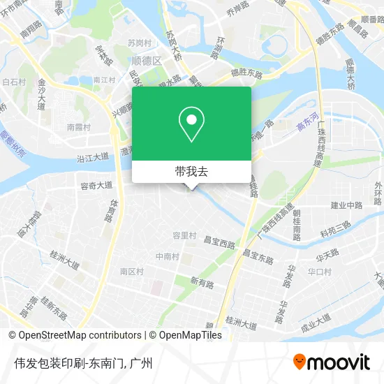 伟发包装印刷-东南门地图