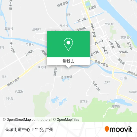 荷城街道中心卫生院地图