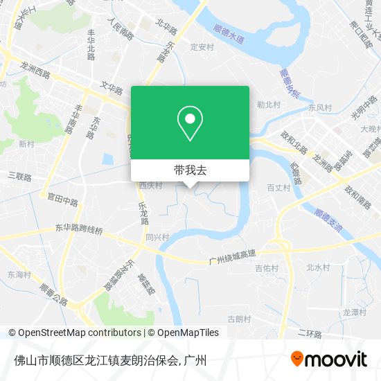 佛山市顺德区龙江镇麦朗治保会地图