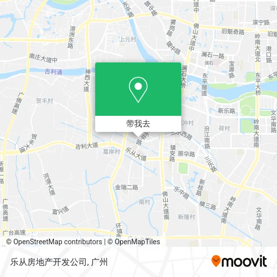 乐从房地产开发公司地图