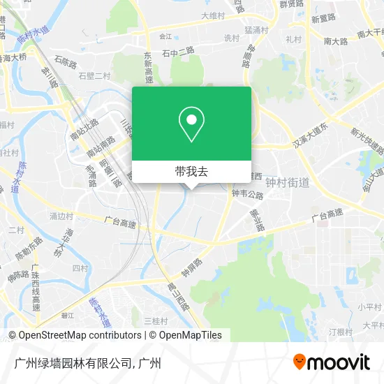 广州绿墙园林有限公司地图