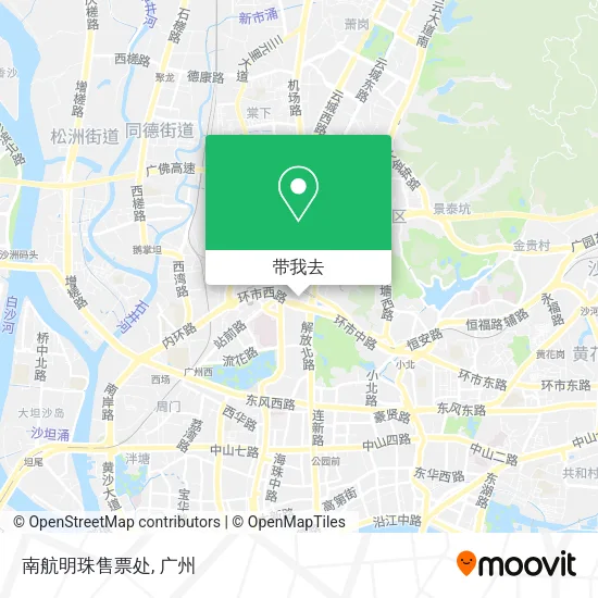 南航明珠售票处地图