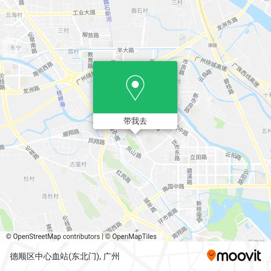 德顺区中心血站(东北门)地图