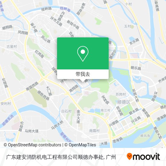 广东建安消防机电工程有限公司顺德办事处地图