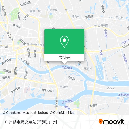 广州供电局充电站(草河)地图