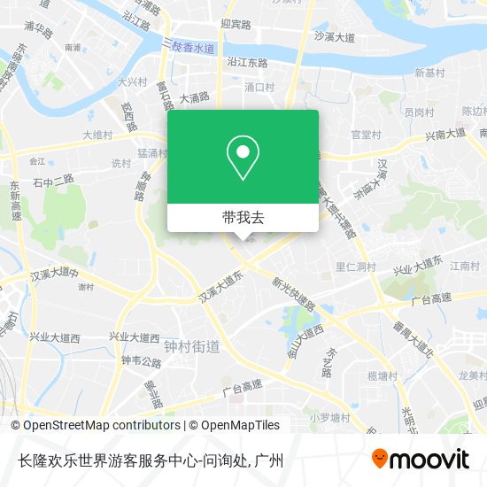 长隆欢乐世界游客服务中心-问询处地图