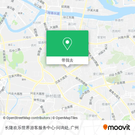 长隆欢乐世界游客服务中心-问询处地图