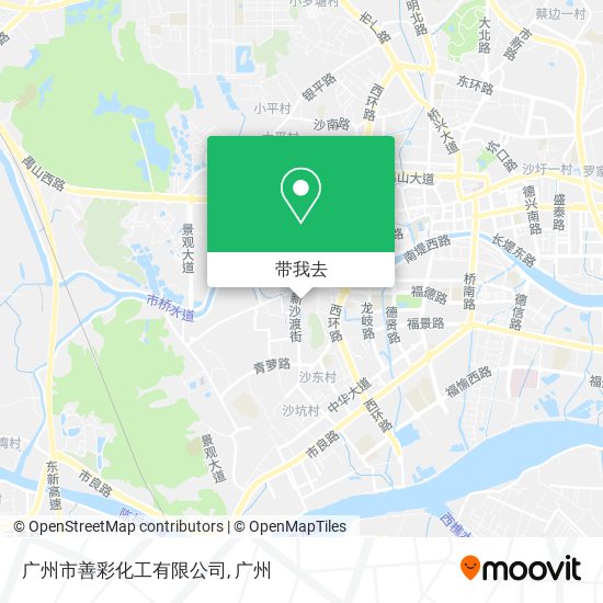 广州市善彩化工有限公司地图