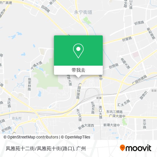 凤雅苑十二街/凤雅苑十街(路口)地图