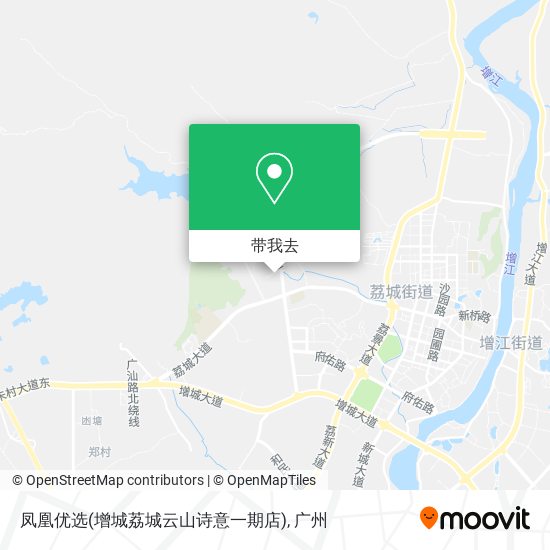 凤凰优选(增城荔城云山诗意一期店)地图