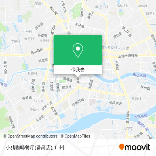 小猪咖啡餐厅(番禺店)地图