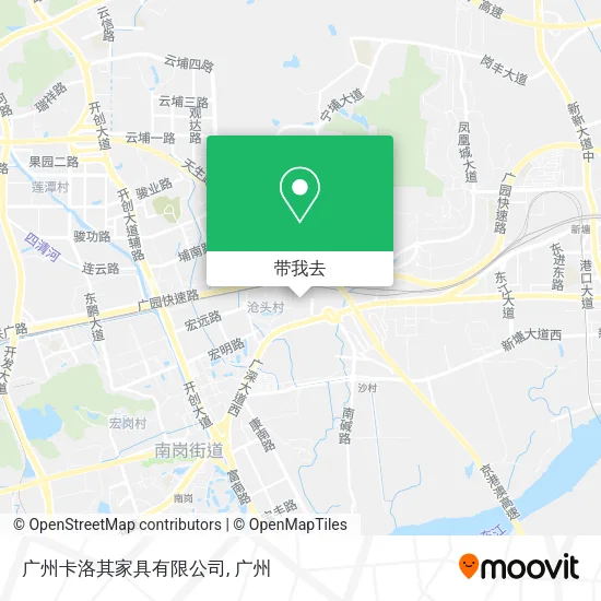 广州卡洛其家具有限公司地图