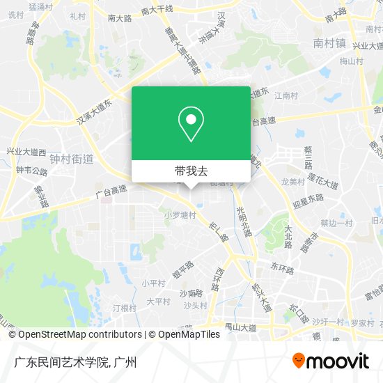 广东民间艺术学院地图