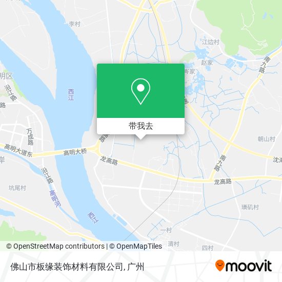 佛山市板缘装饰材料有限公司地图