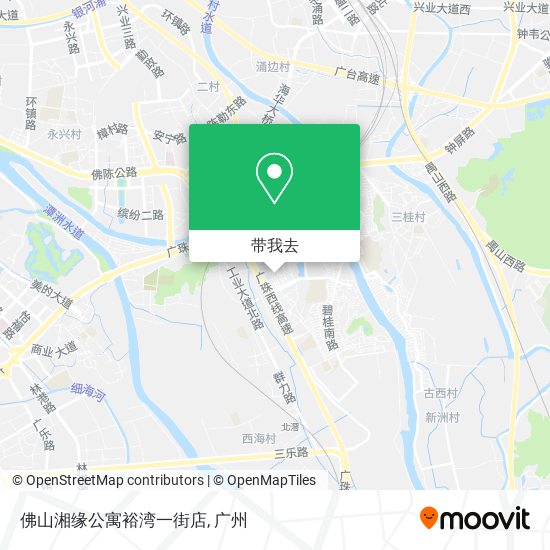 佛山湘缘公寓裕湾一街店地图