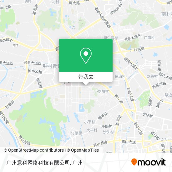 广州意科网络科技有限公司地图