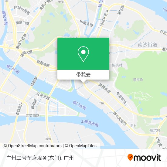 广州二号车店服务(东门)地图