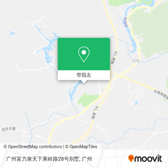 广州富力泉天下果岭路28号别墅地图