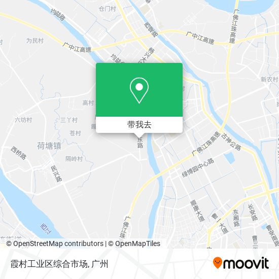 霞村工业区综合市场地图