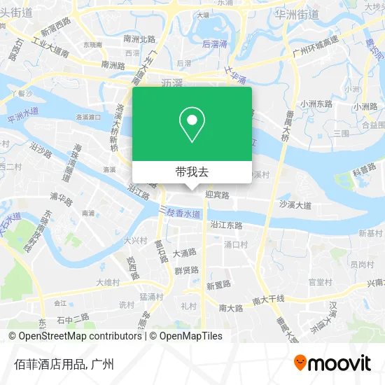 佰菲酒店用品地图