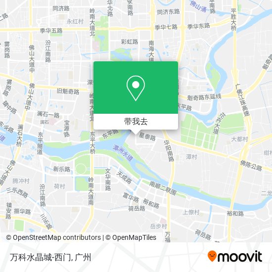 万科水晶城-西门地图