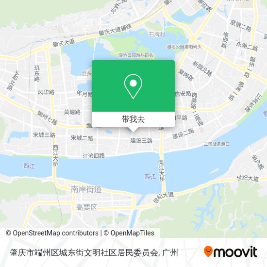 肇庆市端州区城东街文明社区居民委员会地图