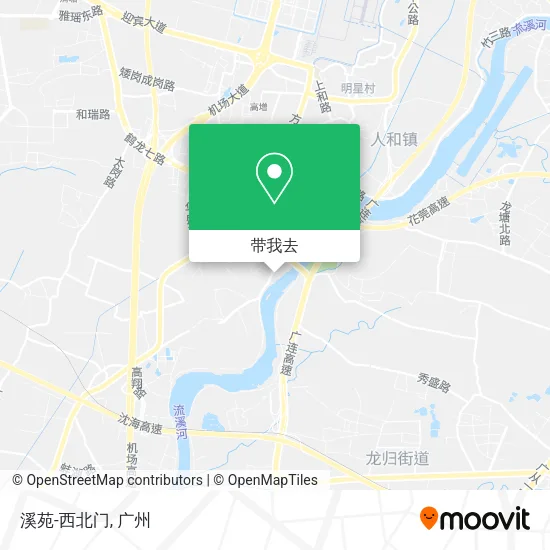 溪苑-西北门地图