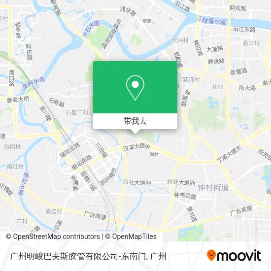 广州明峻巴夫斯胶管有限公司-东南门地图