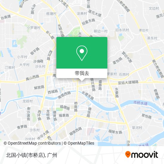 北国小镇(市桥店)地图