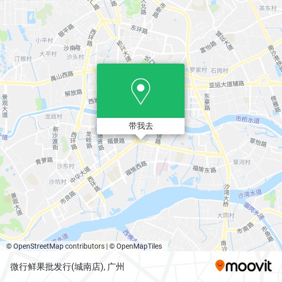 微行鲜果批发行(城南店)地图