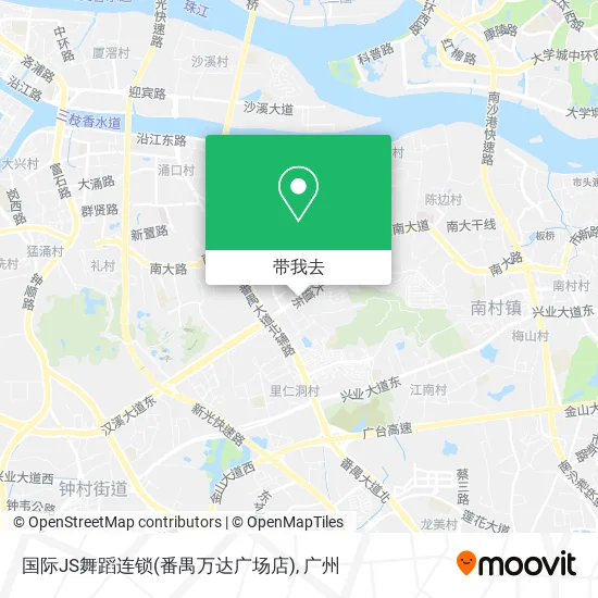 国际JS舞蹈连锁(番禺万达广场店)地图