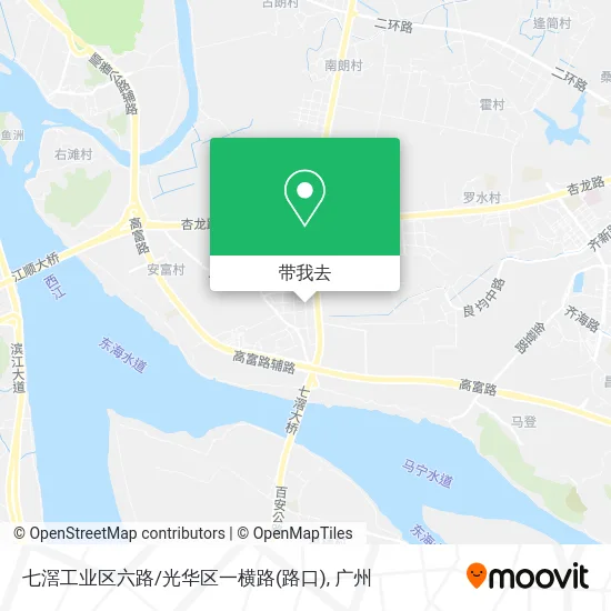 七滘工业区六路/光华区一横路(路口)地图
