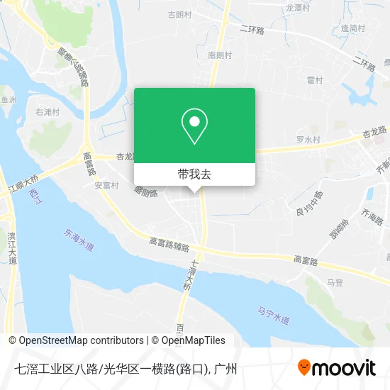 七滘工业区八路/光华区一横路(路口)地图