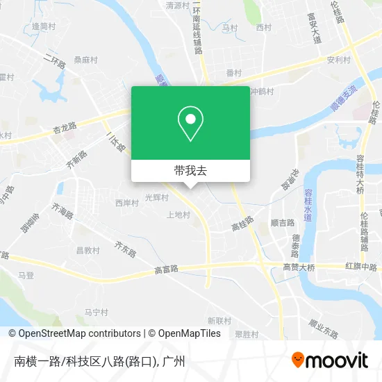 南横一路/科技区八路(路口)地图
