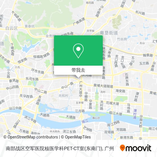 南部战区空军医院核医学科PET-CT室(东南门)地图
