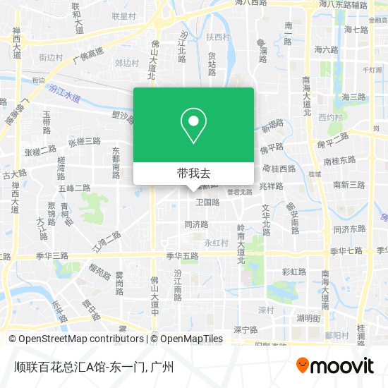 顺联百花总汇A馆-东一门地图