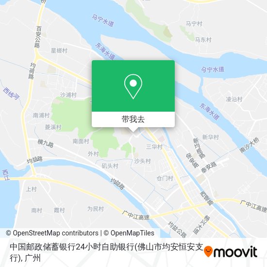 中国邮政储蓄银行24小时自助银行(佛山市均安恒安支行)地图
