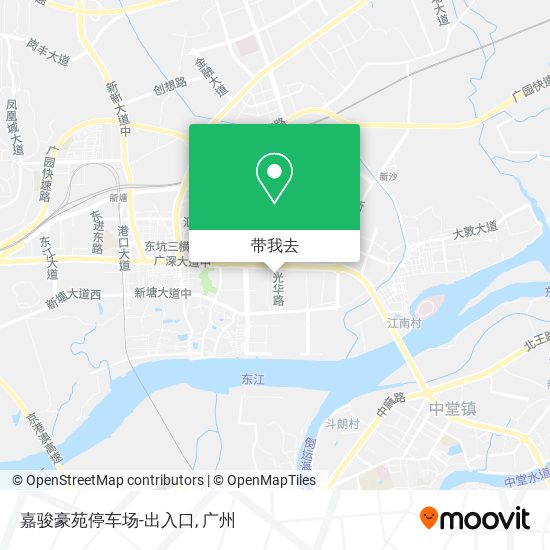 嘉骏豪苑停车场-出入口地图