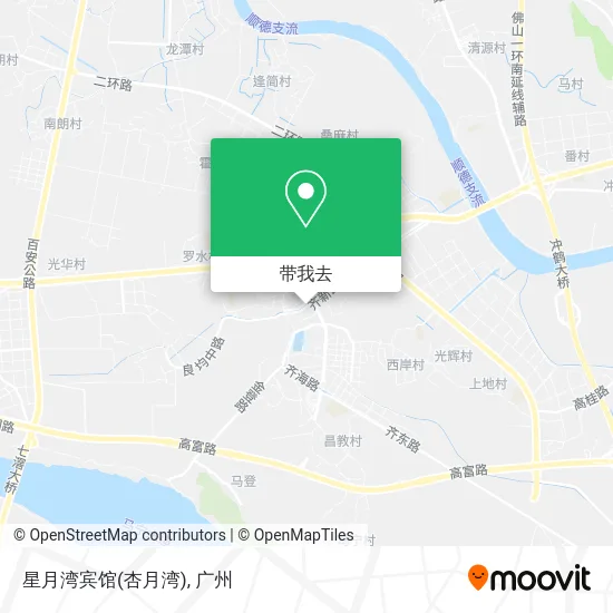 星月湾宾馆(杏月湾)地图