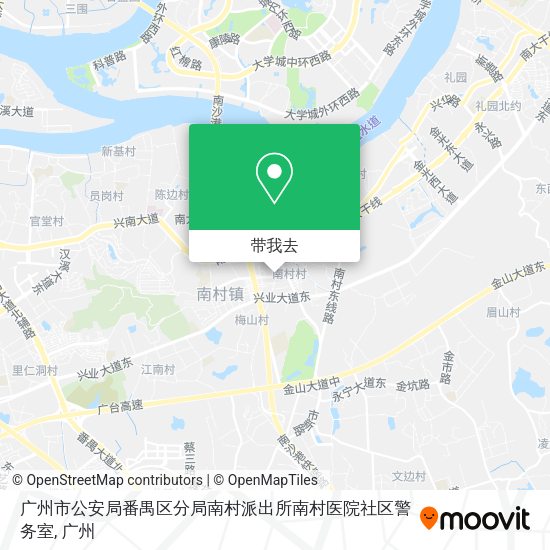 广州市公安局番禺区分局南村派出所南村医院社区警务室地图