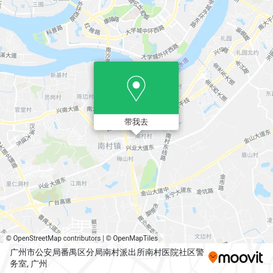 广州市公安局番禺区分局南村派出所南村医院社区警务室地图