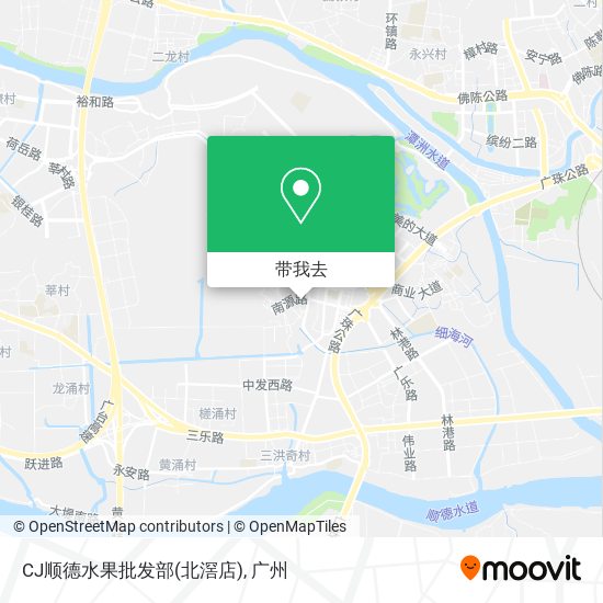 CJ顺德水果批发部(北滘店)地图