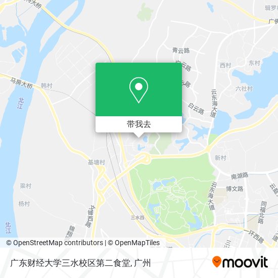 广东财经大学三水校区第二食堂地图
