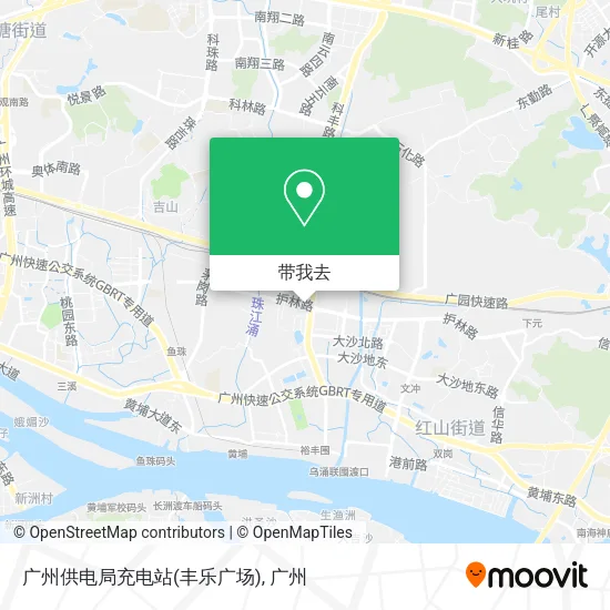 广州供电局充电站(丰乐广场)地图