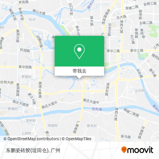 东鹏瓷砖胶(堤田仓)地图