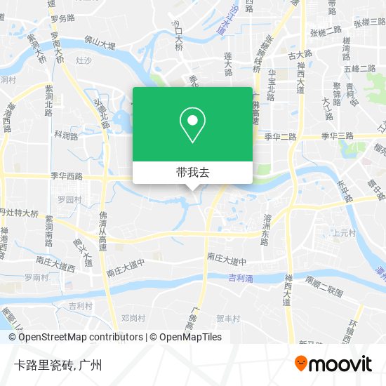 卡路里瓷砖地图