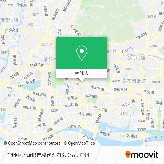 广州中北知识产权代理有限公司地图